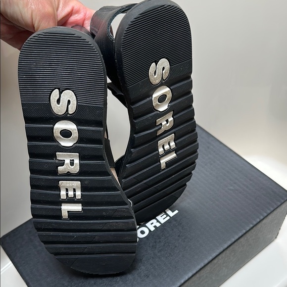 Sorel ELLA ll Black Women's Sandal - Picture 6 of 6
